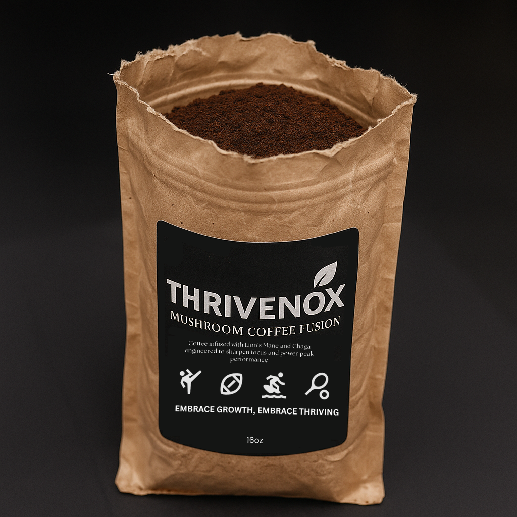 Thrivenox Mushroom Coffee Fusion - Lion’s Mane & Chaga 16oz