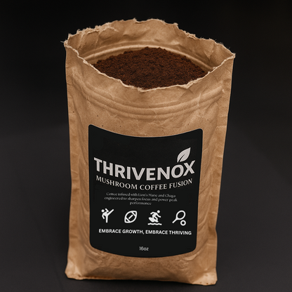 Thrivenox Mushroom Coffee Fusion - Lion’s Mane & Chaga 16oz